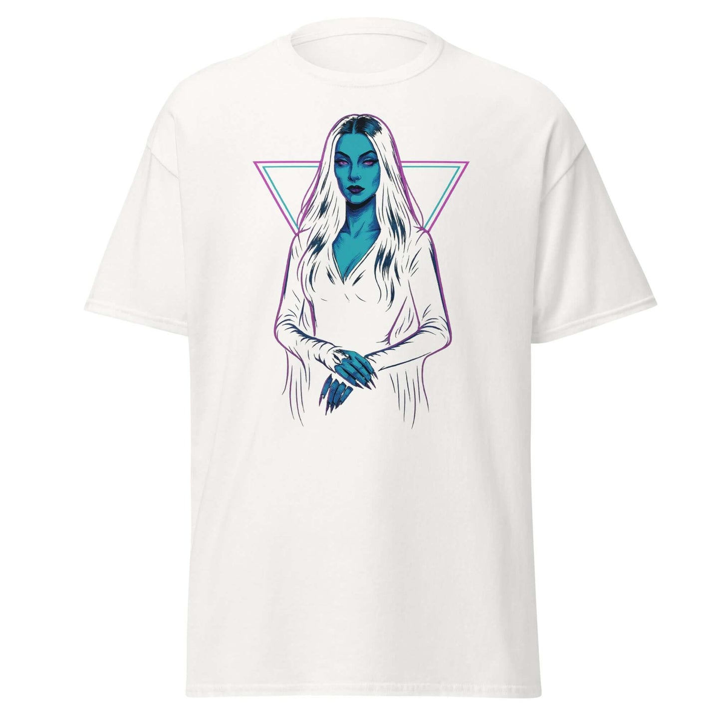 Mystic Gothic Woman T-Shirt Neon Darkwave Aesthetic Tee