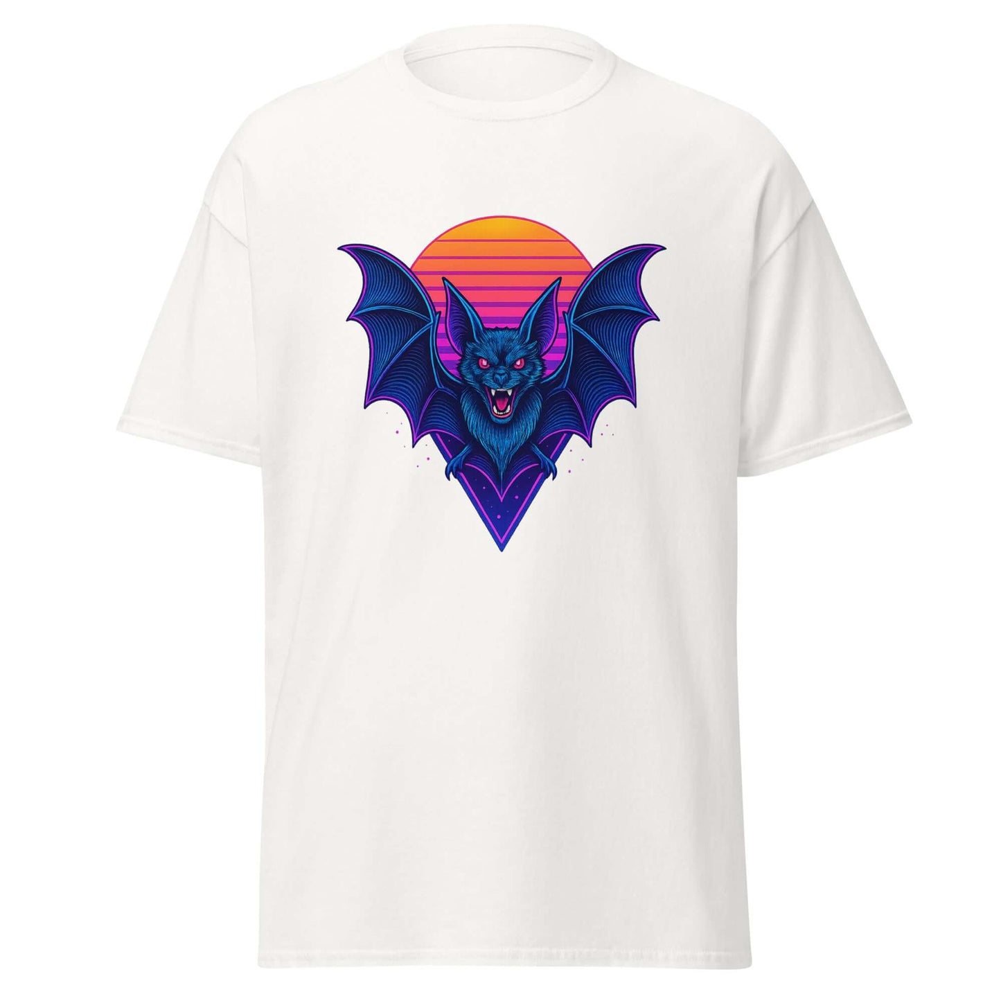 Neon Bat T-Shirt Gothic Retrowave Vampire Aesthetic Tee