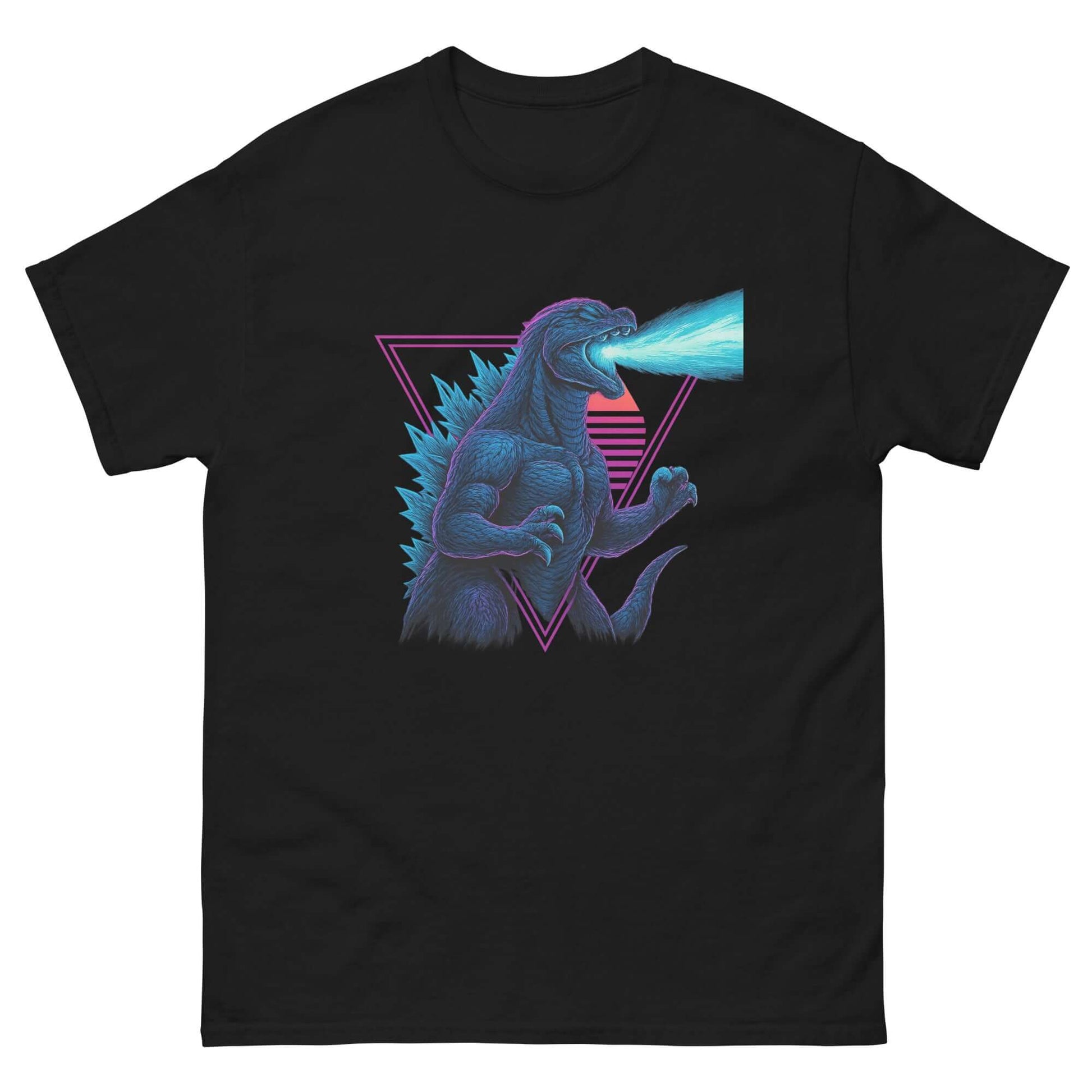 Atomic Lizard Neon T-Shirt Obtuse Mongoose Retro Godzilla