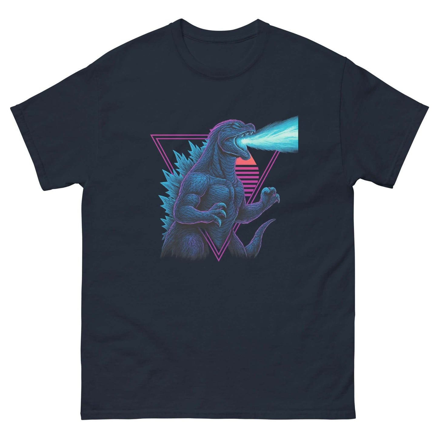 Atomic Lizard Neon T-Shirt Obtuse Mongoose Retro Godzilla