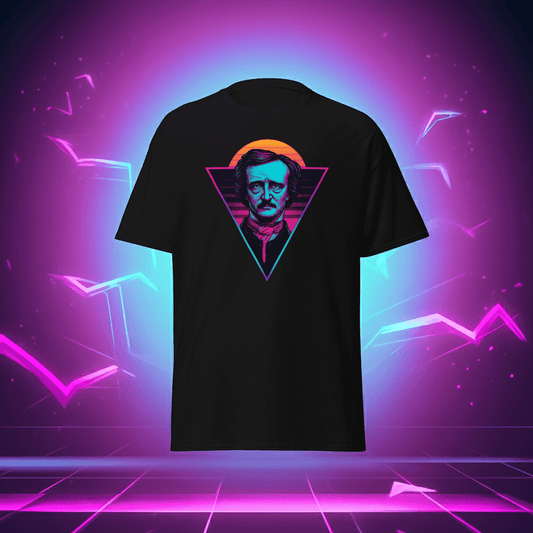 Edgar Allan Poe Neon Gothic Tee Obtuse Mongoose