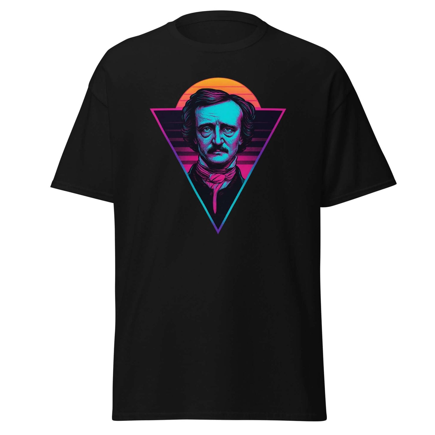 Edgar Allan Poe Neon Gothic Tee Obtuse Mongoose