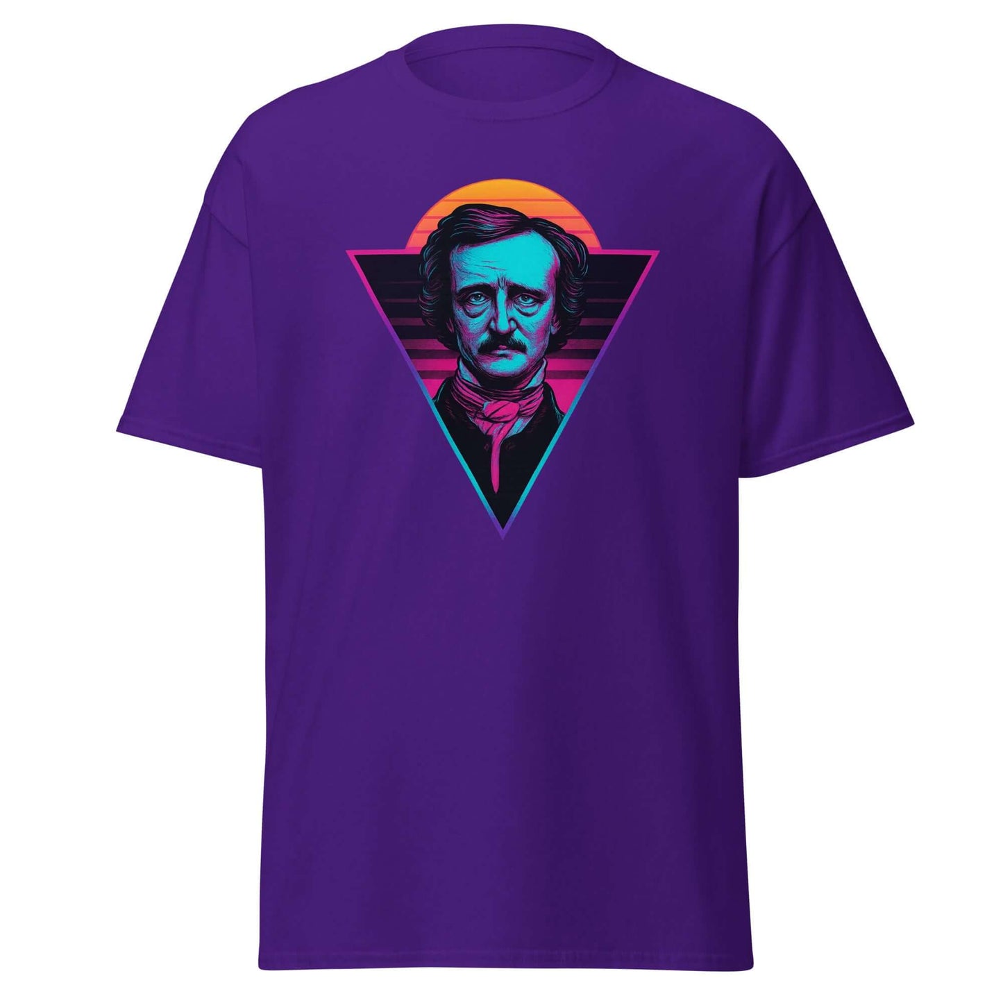 Edgar Allan Poe Neon Gothic Tee Obtuse Mongoose