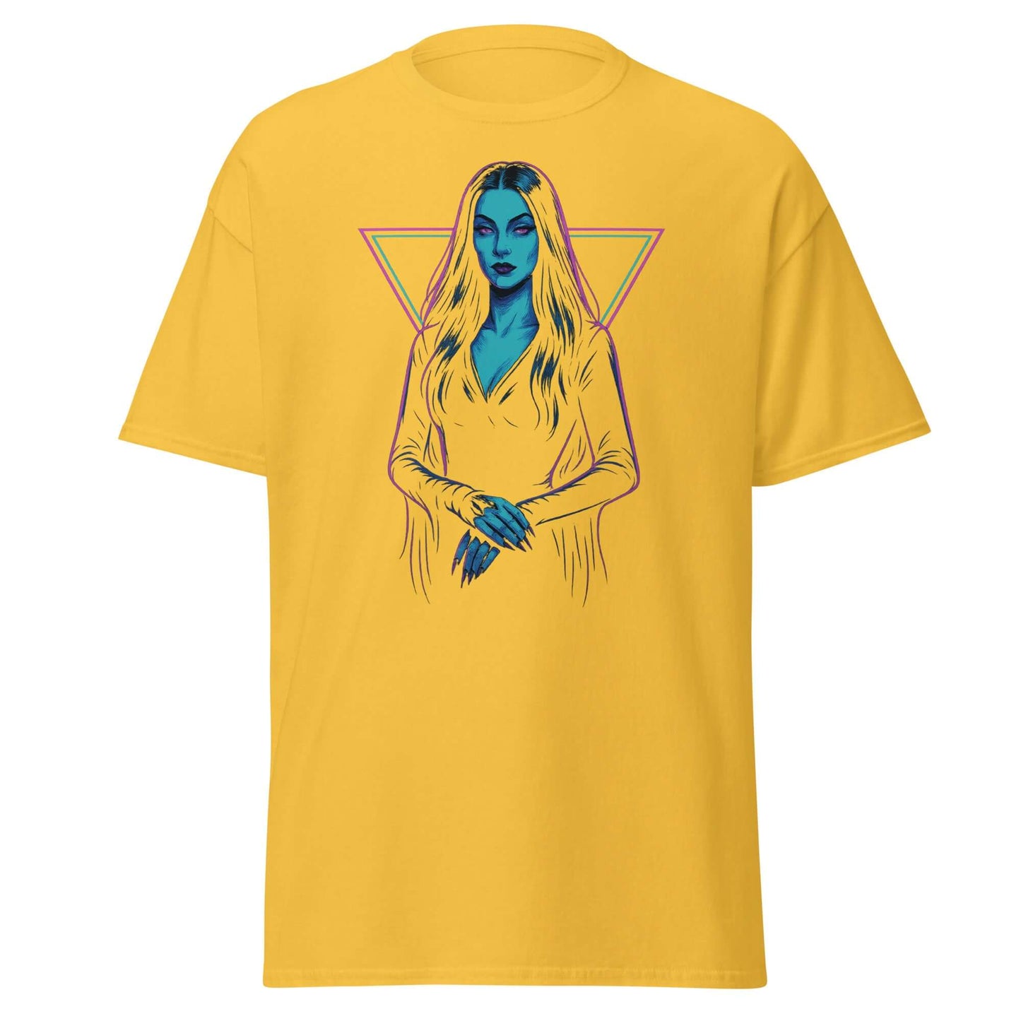 Mystic Gothic Woman T-Shirt Neon Darkwave Aesthetic Tee