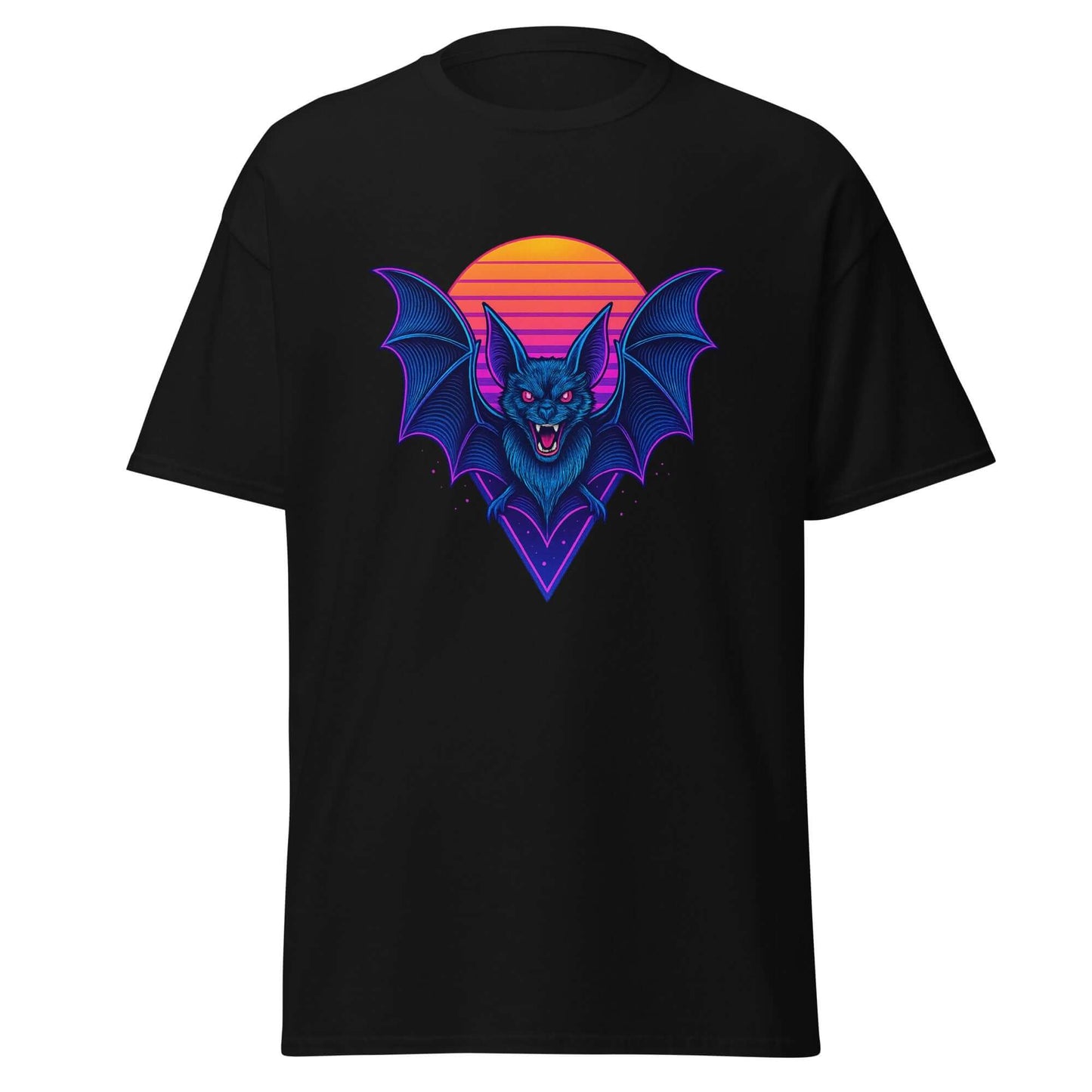 Neon Bat T-Shirt Gothic Retrowave Vampire Aesthetic Tee