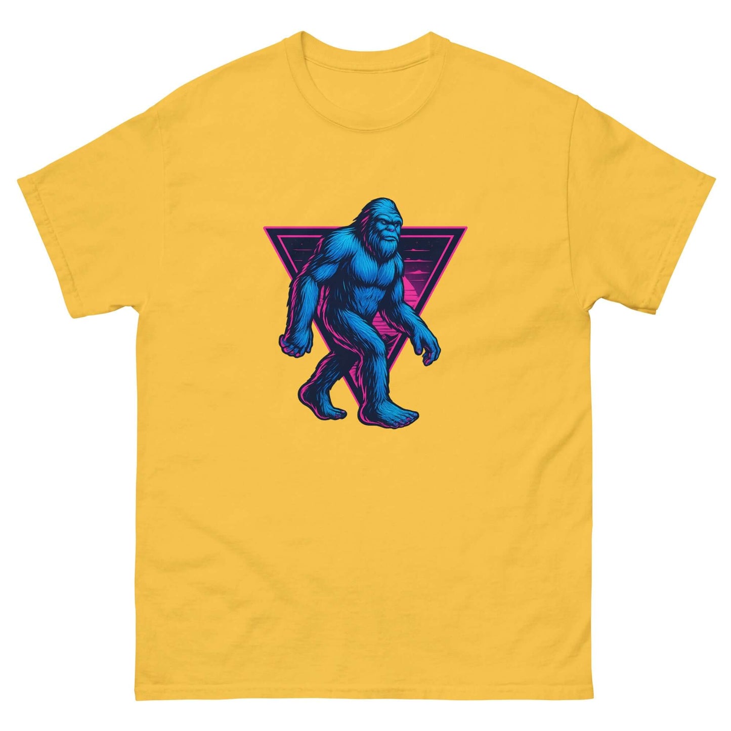 Neon Bigfoot T-Shirt – Retro Cryptid Streetwear