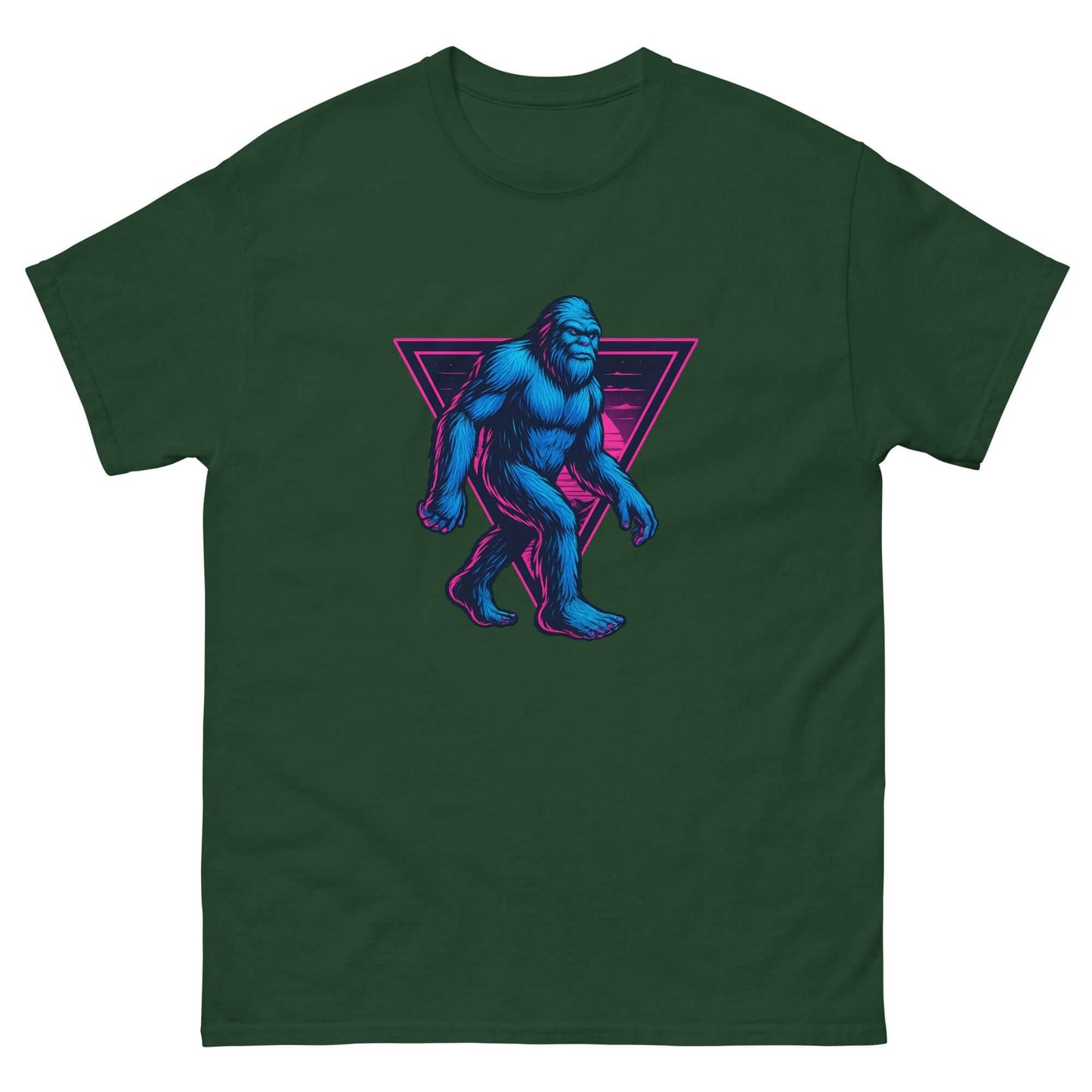 Neon Bigfoot T-Shirt – Retro Cryptid Streetwear
