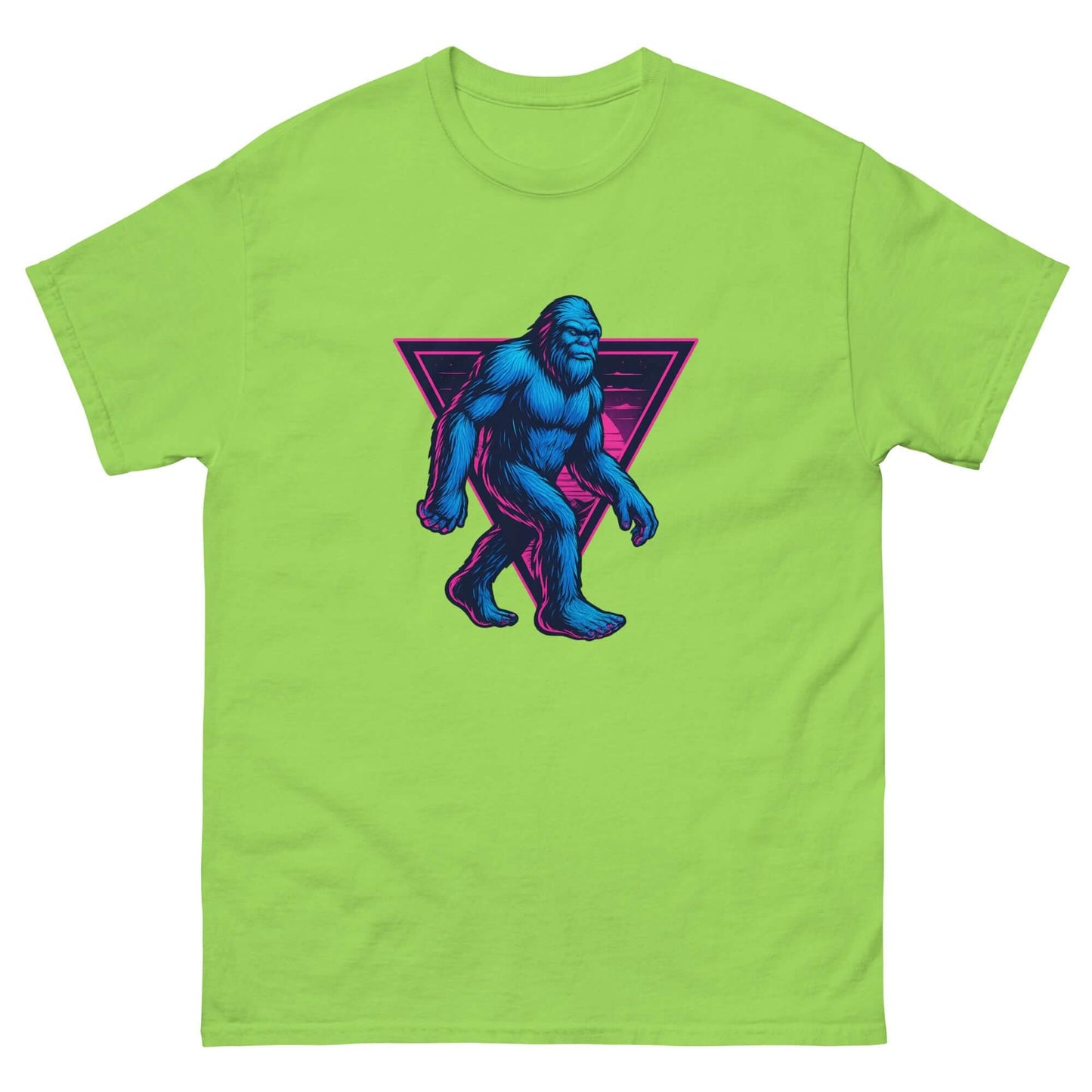 Neon Bigfoot T-Shirt – Retro Cryptid Streetwear