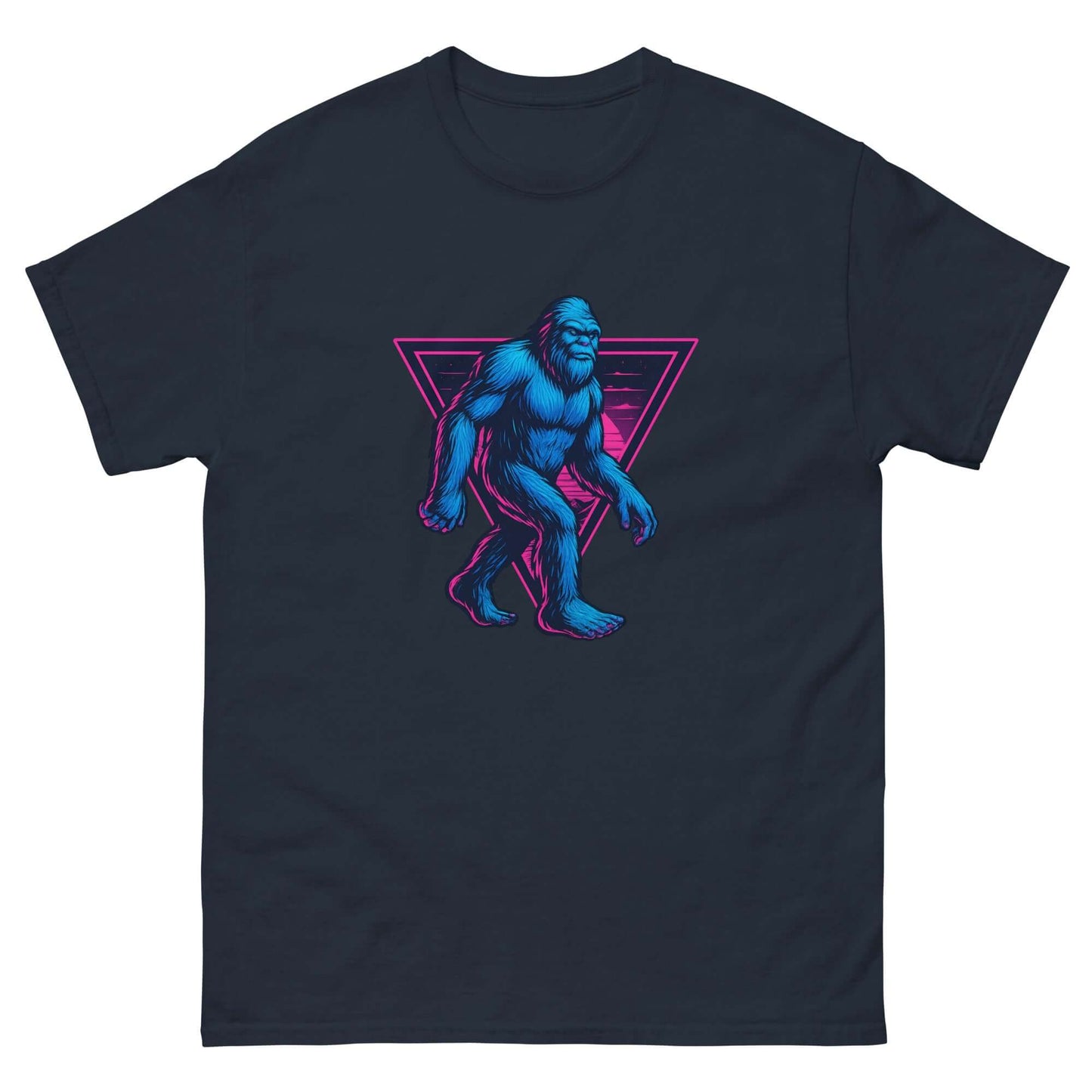 Neon Bigfoot T-Shirt – Retro Cryptid Streetwear