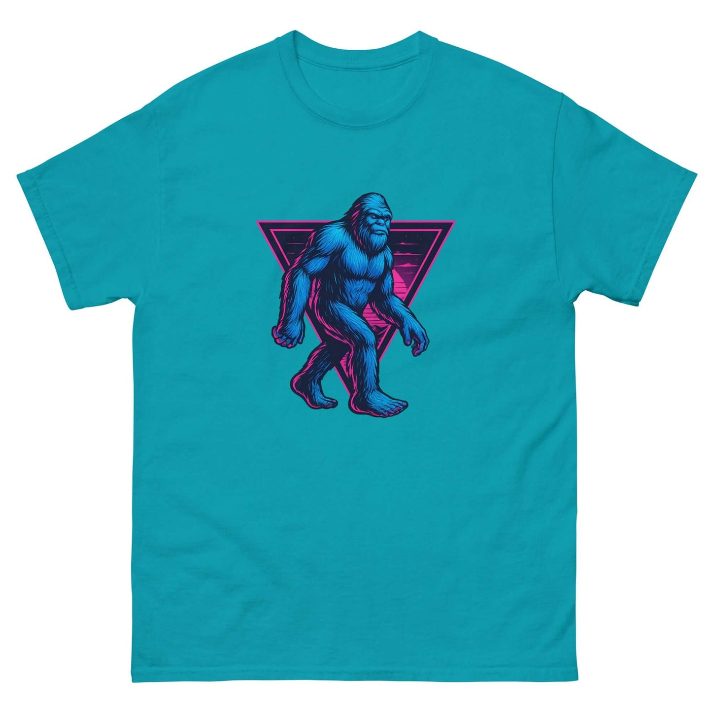 Neon Bigfoot T-Shirt – Retro Cryptid Streetwear