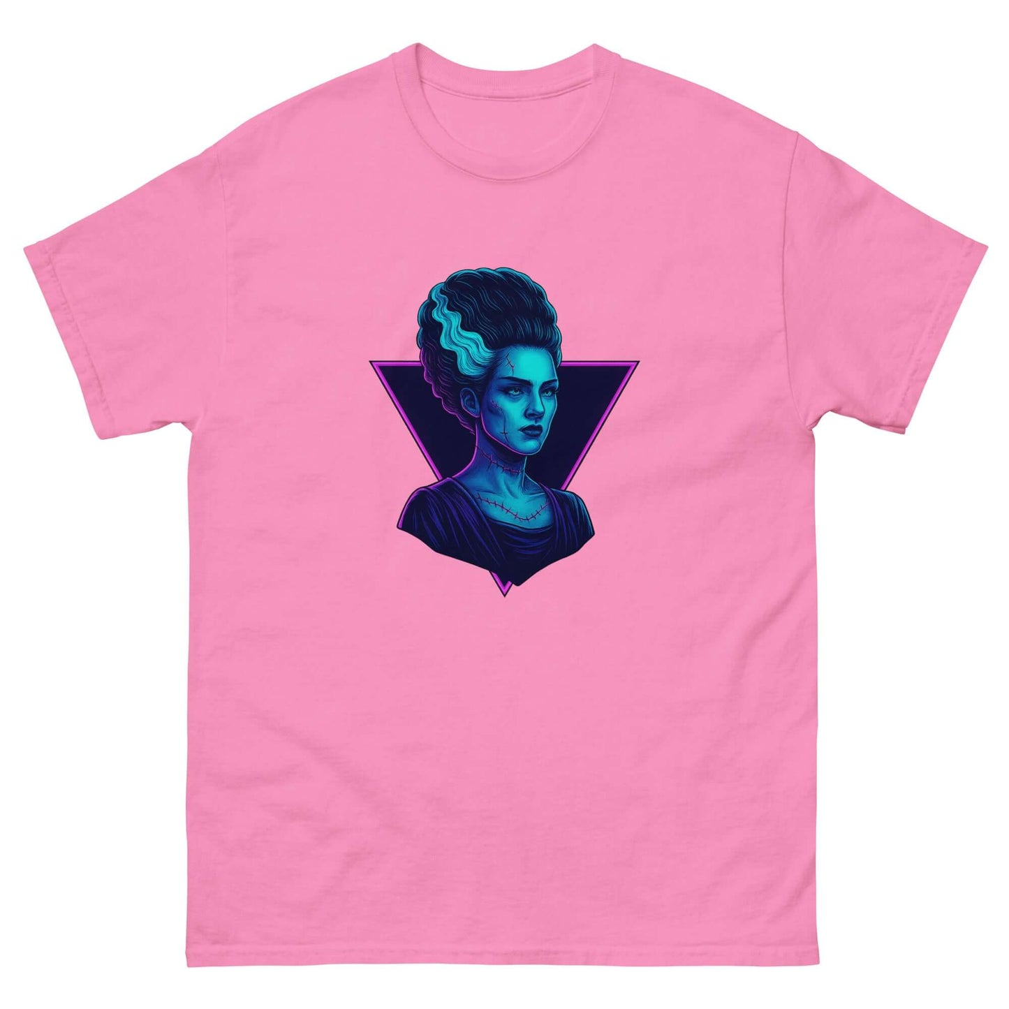 Neon Bride of Frankenstein T-Shirt – Retro Gothic Horror Tee