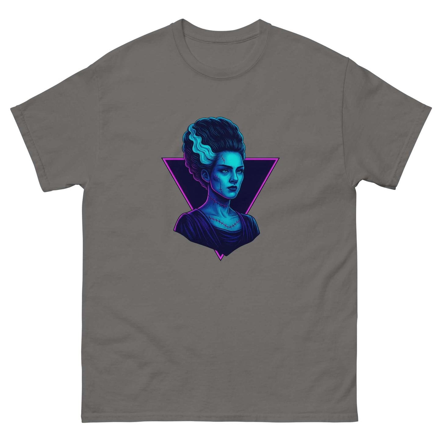 Neon Bride of Frankenstein T-Shirt – Retro Gothic Horror Tee