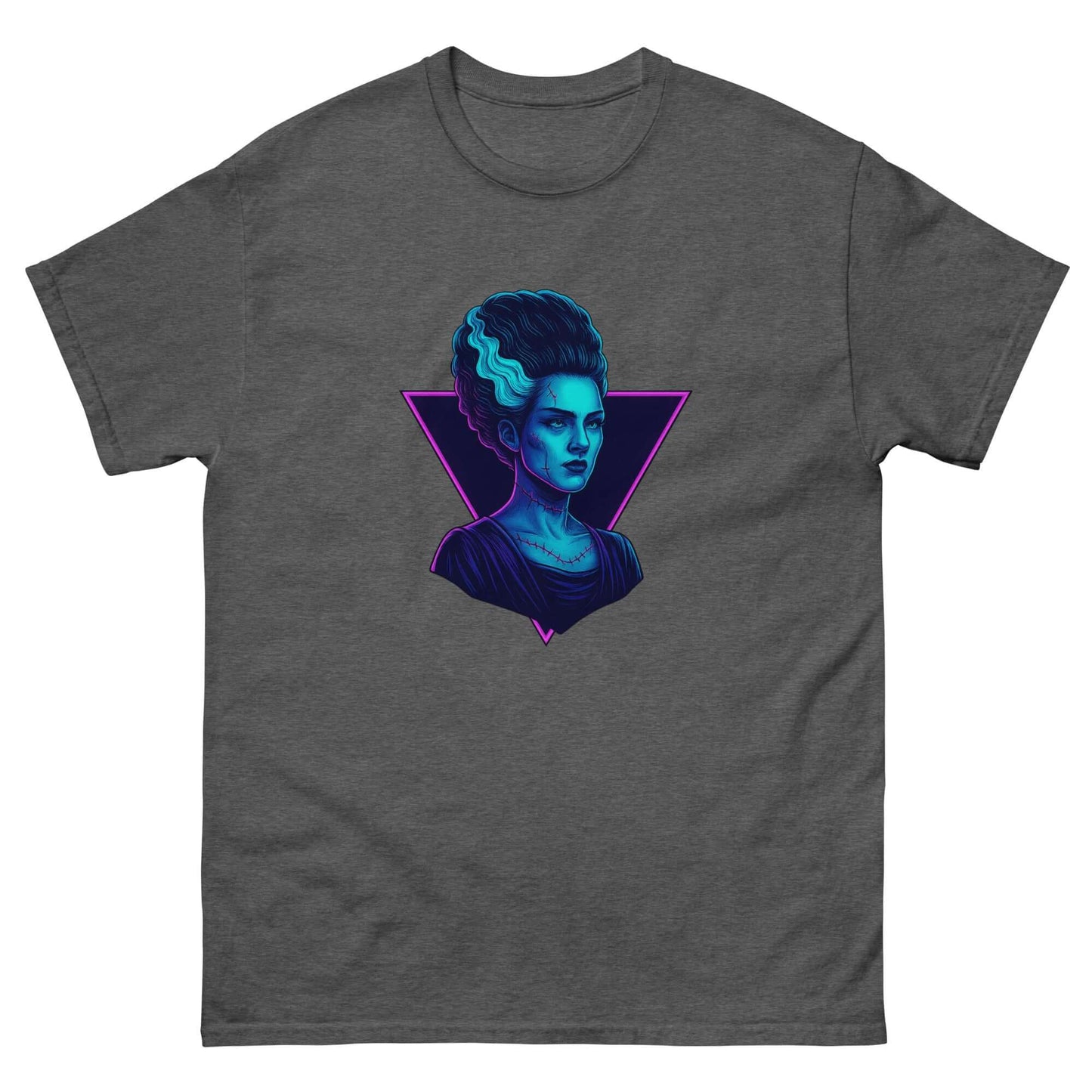 Neon Bride of Frankenstein T-Shirt – Retro Gothic Horror Tee