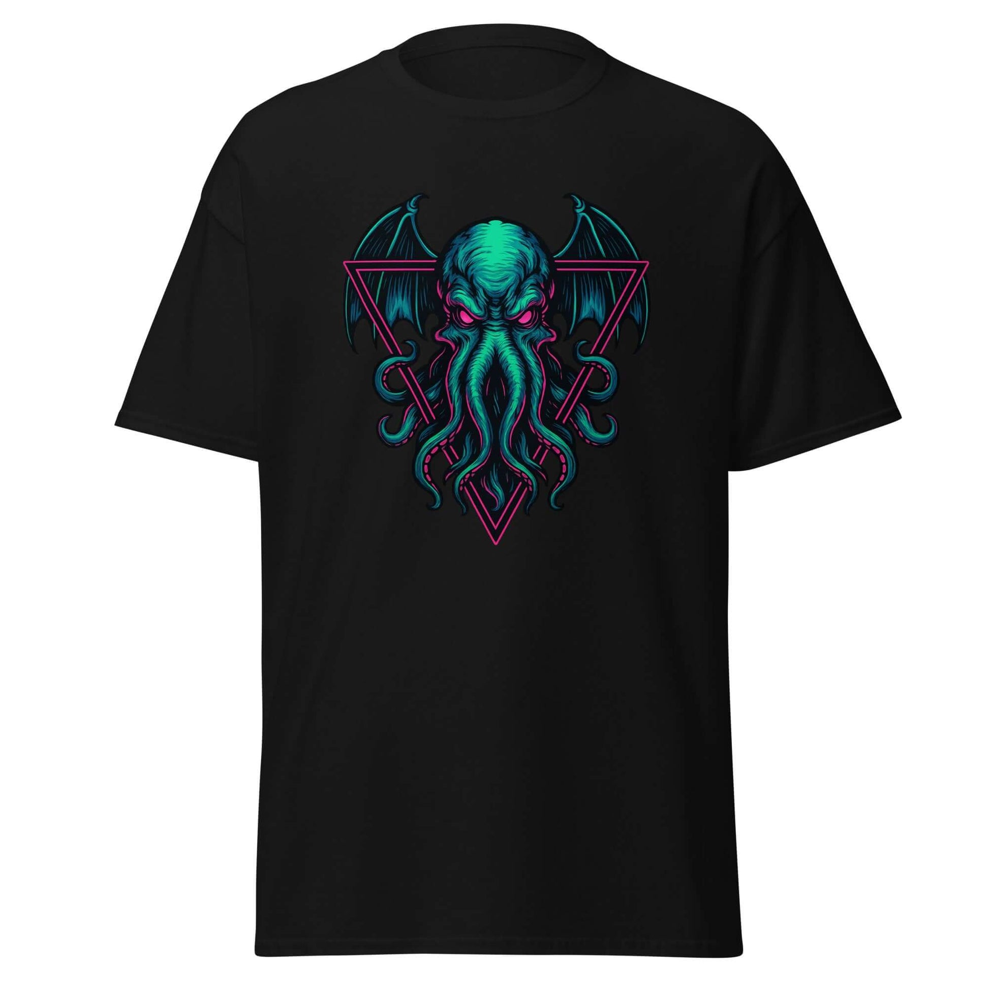Neon Cthulhu T-Shirt Obtuse Mongoose- Cosmic Horror Streetwear