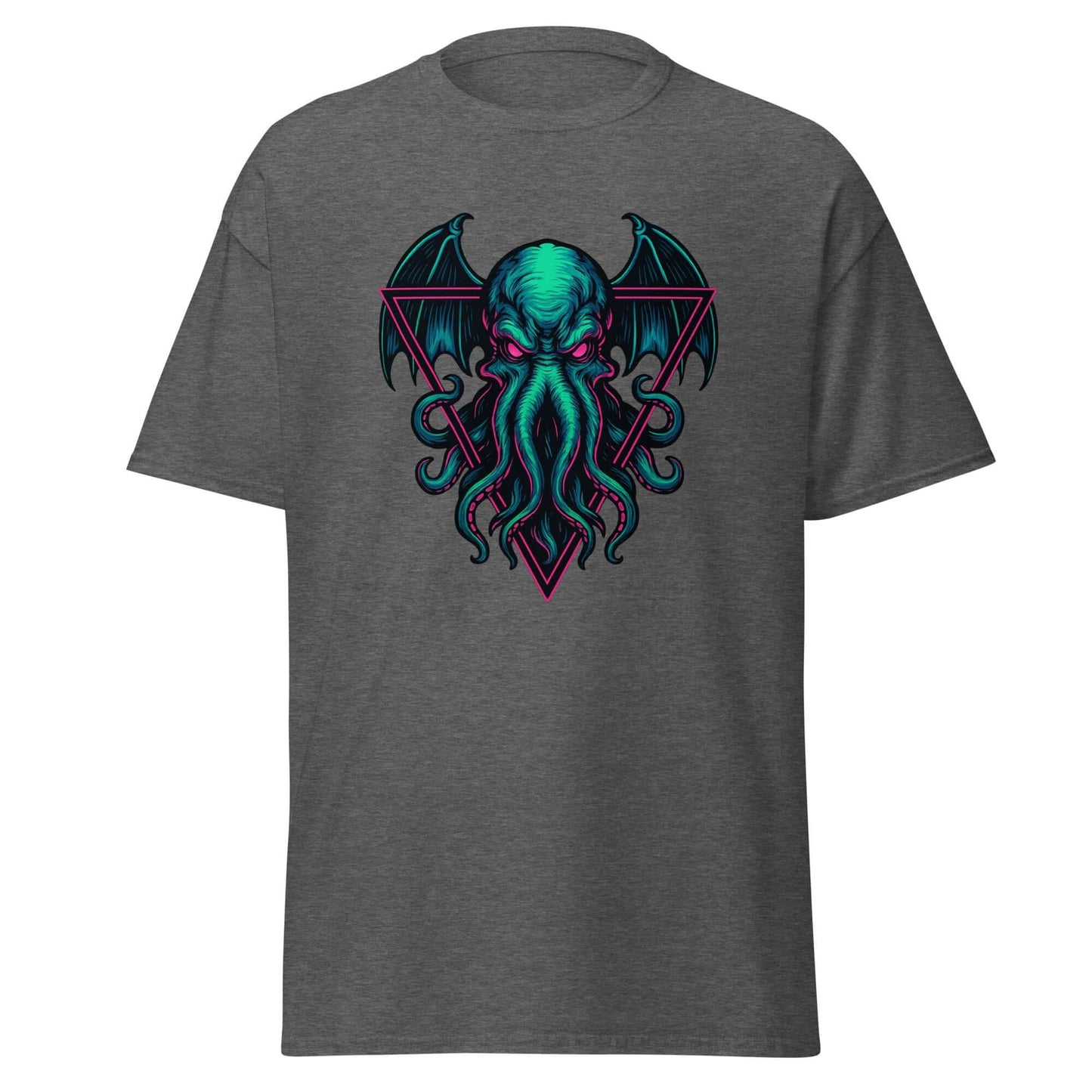 Neon Cthulhu T-Shirt Obtuse Mongoose- Cosmic Horror Streetwear