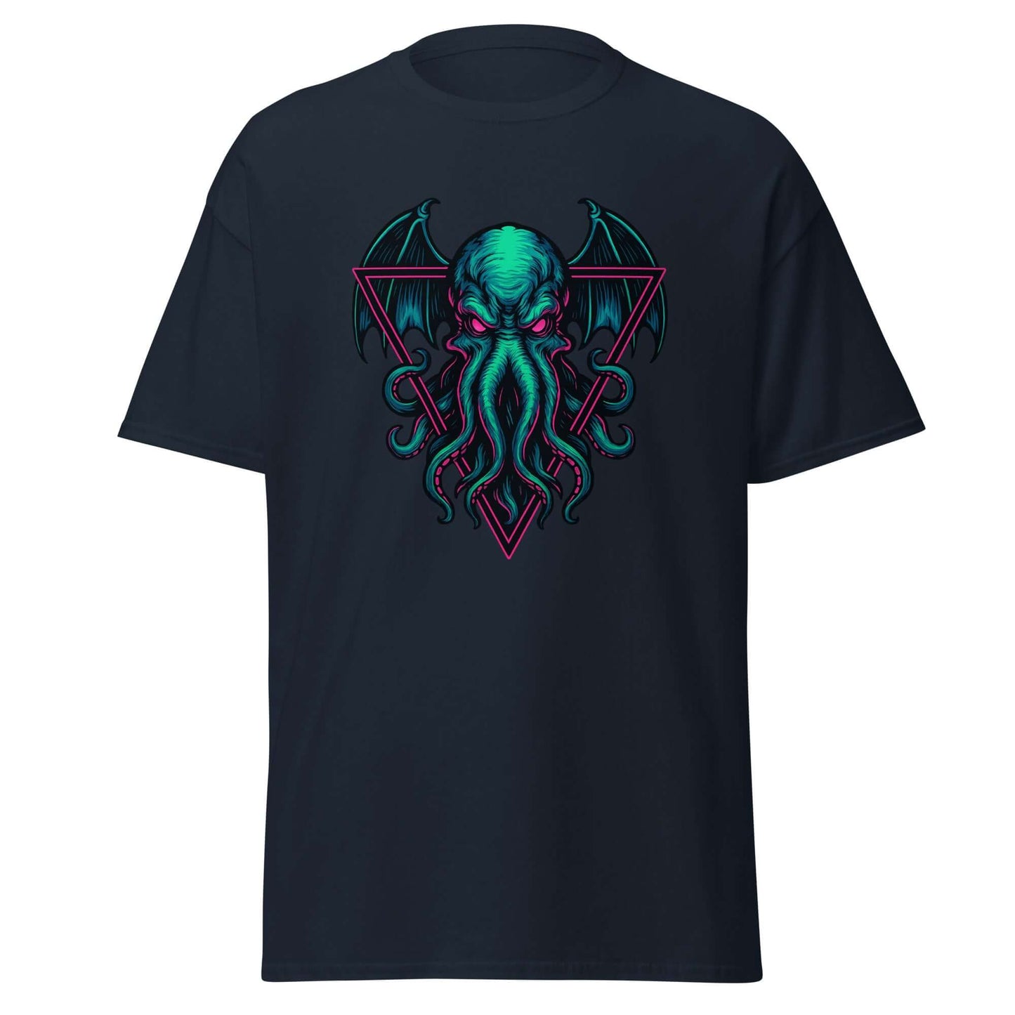 Neon Cthulhu T-Shirt Obtuse Mongoose- Cosmic Horror Streetwear