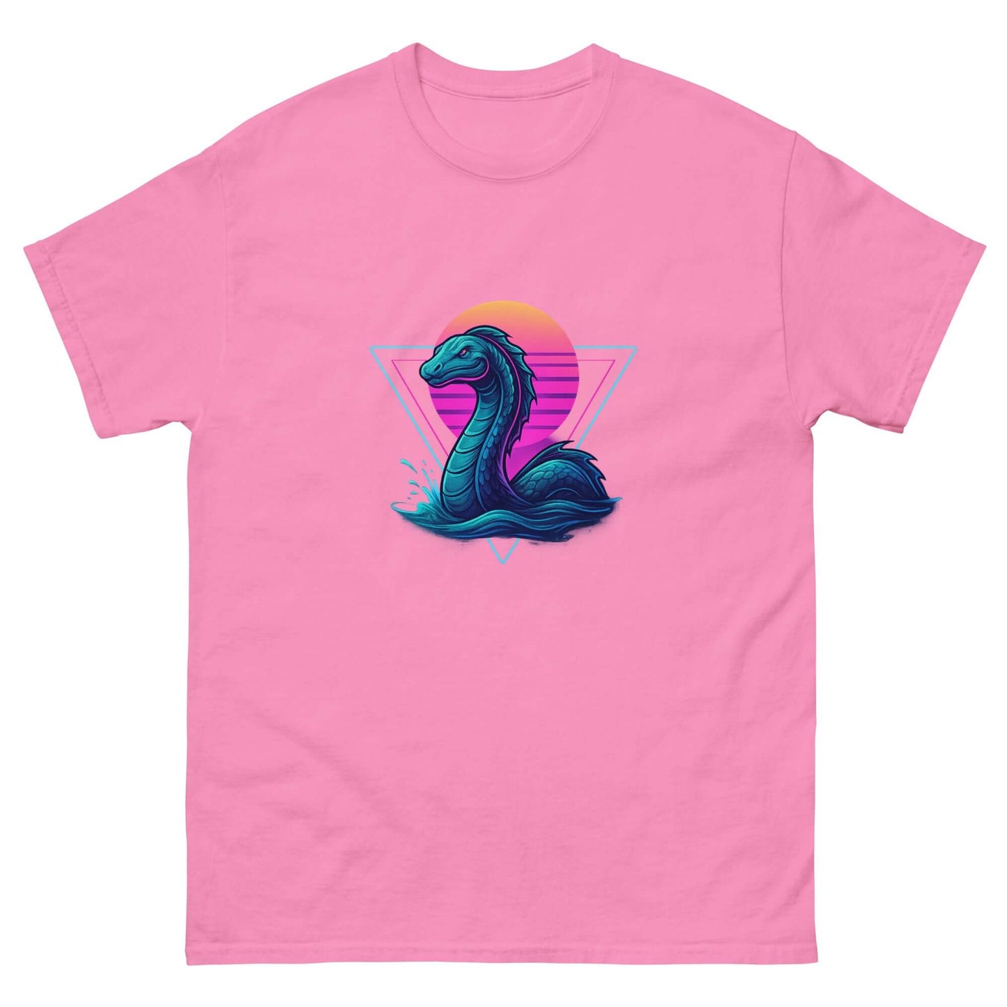 Neon Loch Ness Monster T-Shirt | Retro Cryptid Tee