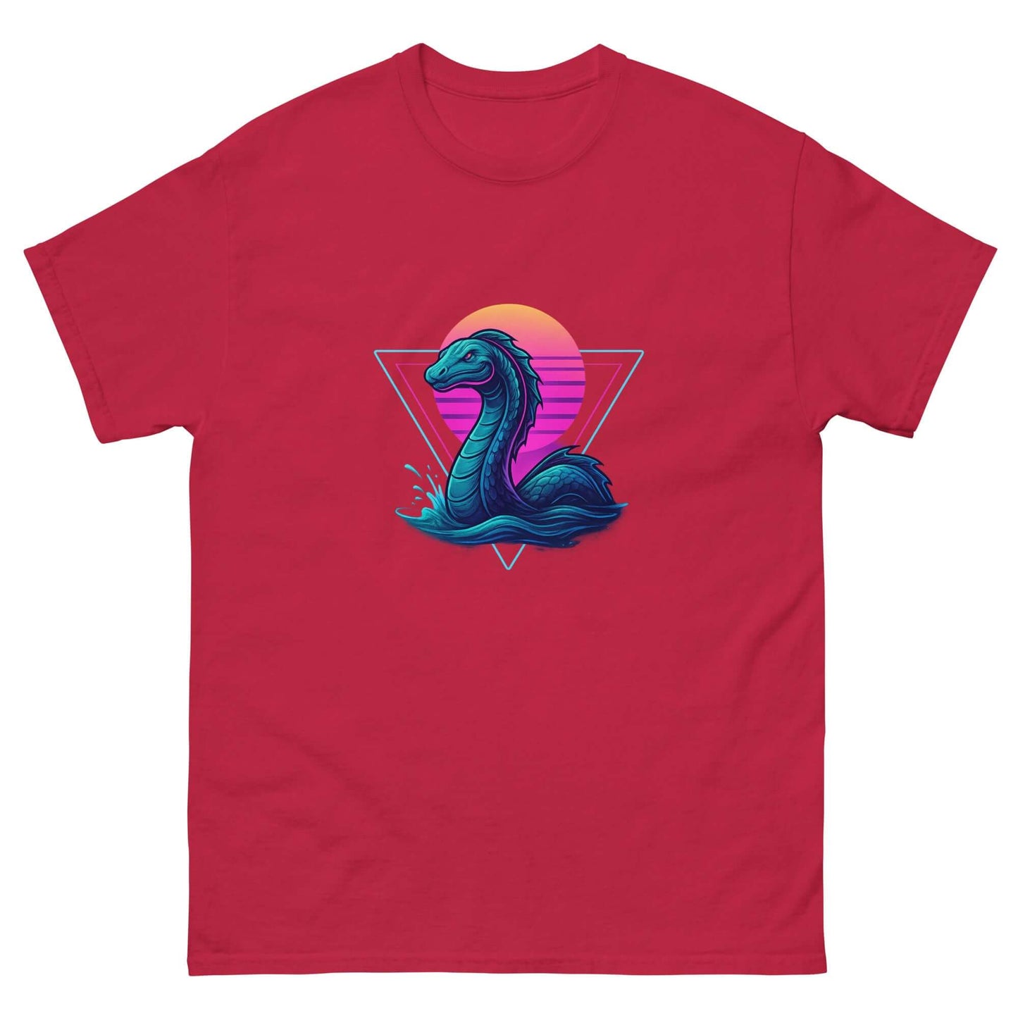 Neon Loch Ness Monster T-Shirt | Retro Cryptid Tee