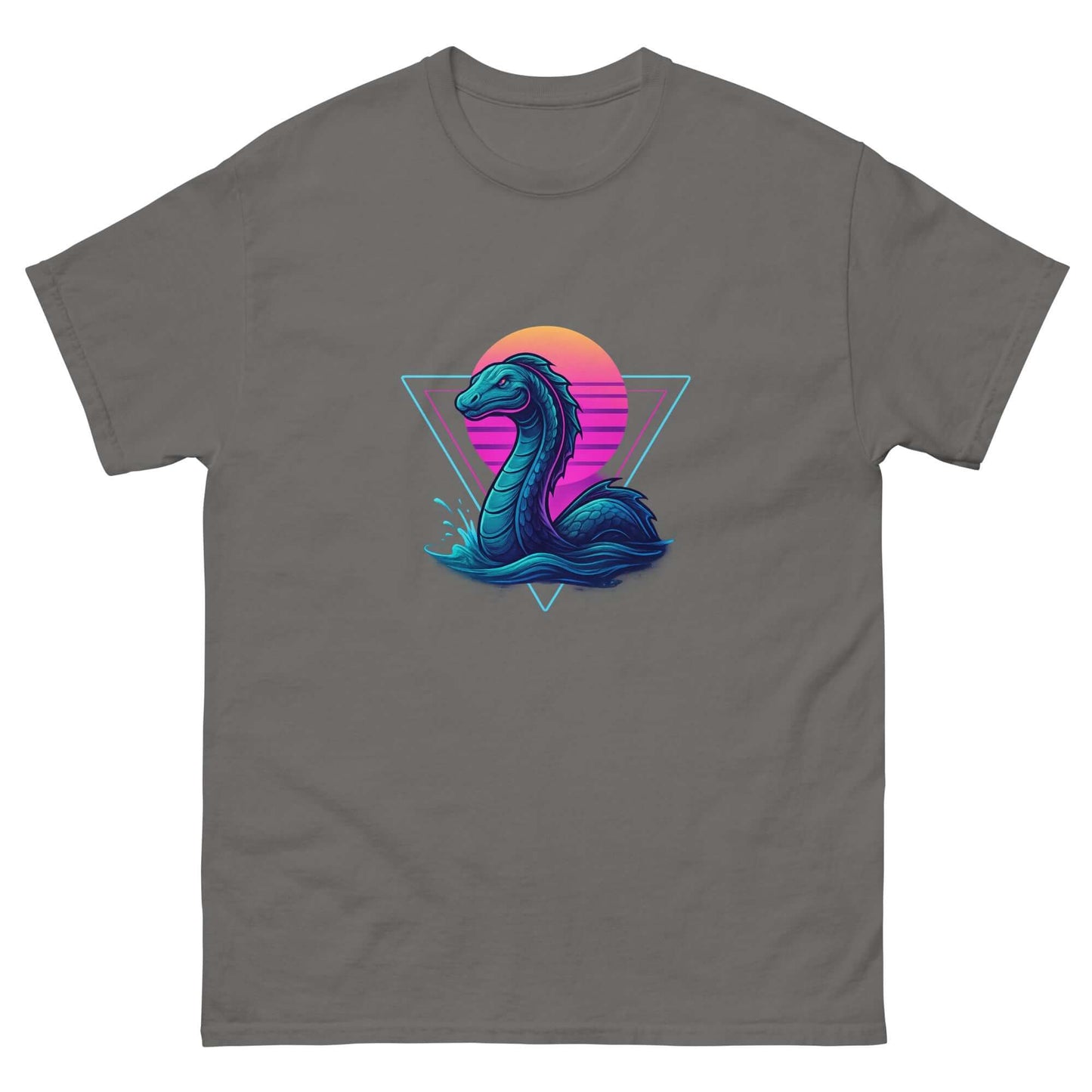 Neon Loch Ness Monster T-Shirt | Retro Cryptid Tee