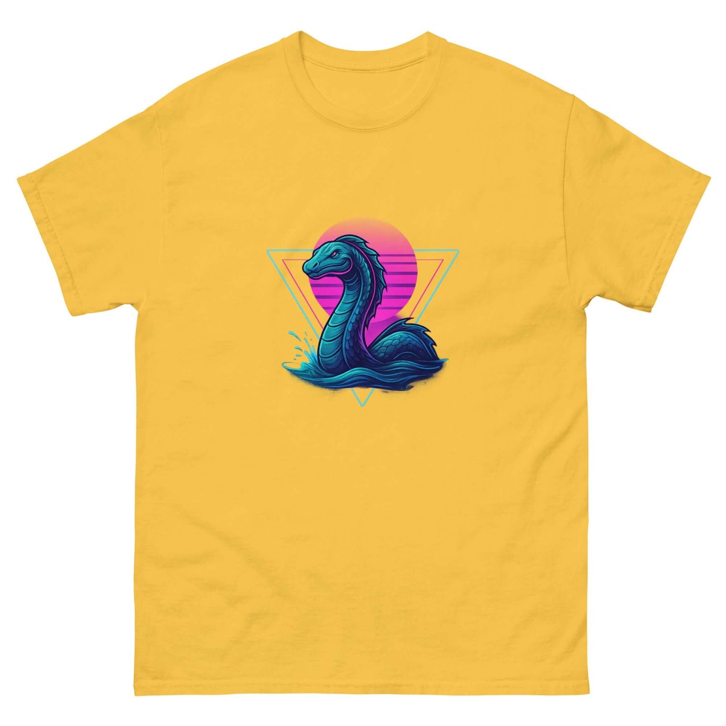 Neon Loch Ness Monster T-Shirt | Retro Cryptid Tee