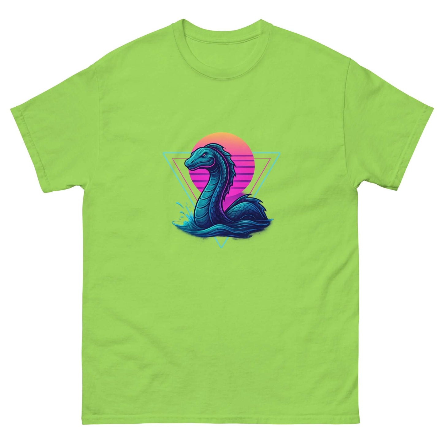 Neon Loch Ness Monster T-Shirt | Retro Cryptid Tee