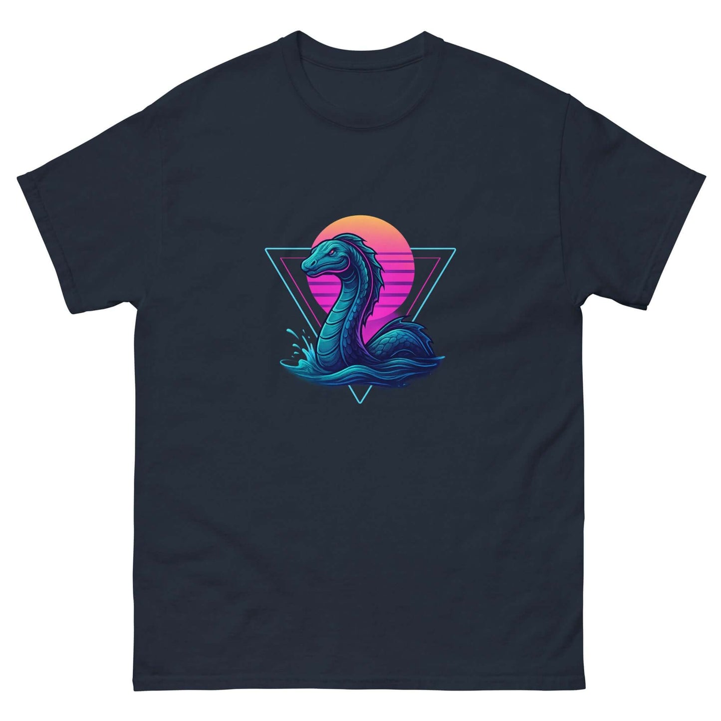 Neon Loch Ness Monster T-Shirt | Retro Cryptid Tee