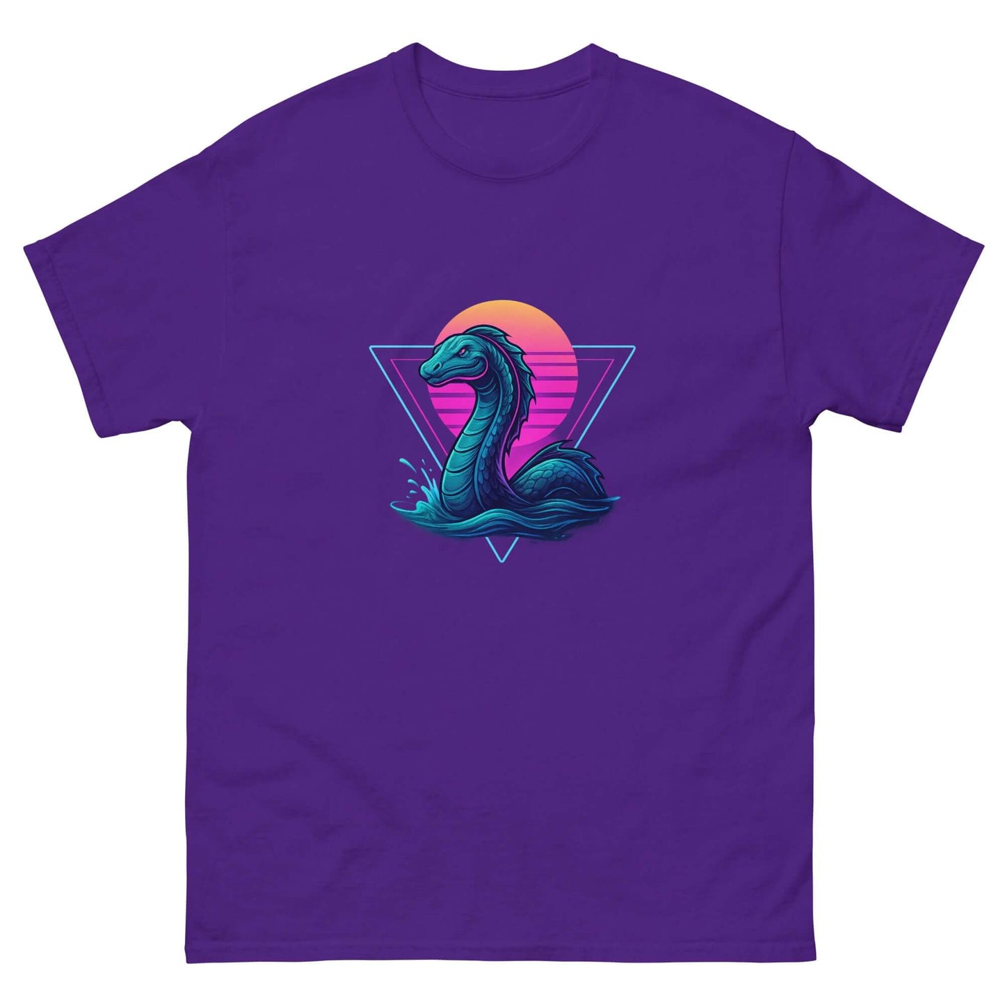 Neon Loch Ness Monster T-Shirt | Retro Cryptid Tee