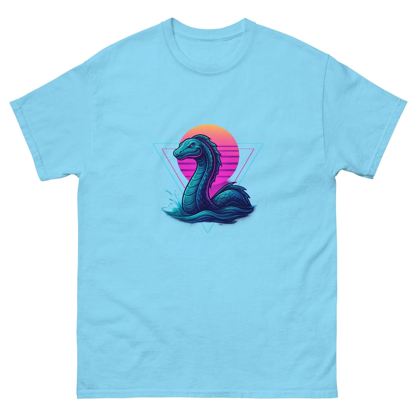 Neon Loch Ness Monster T-Shirt | Retro Cryptid Tee