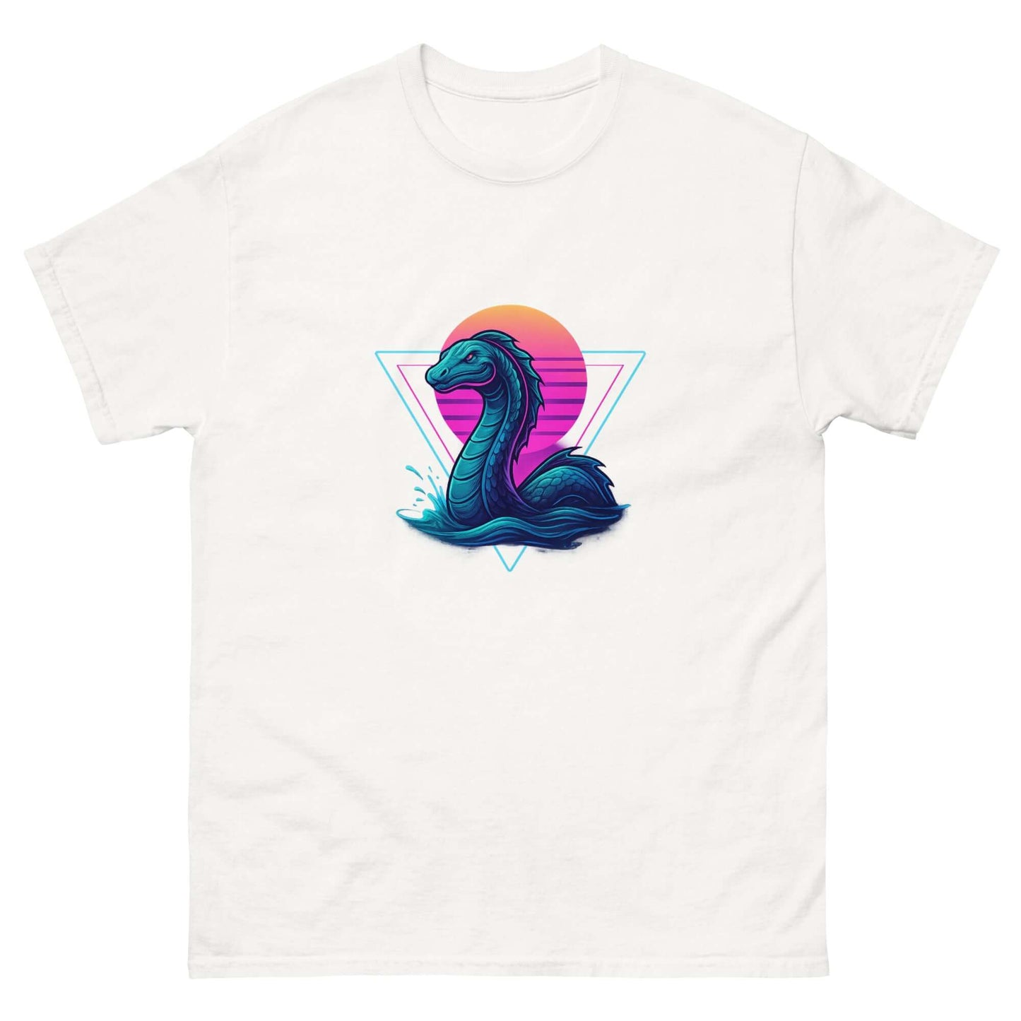 Neon Loch Ness Monster T-Shirt | Retro Cryptid Tee