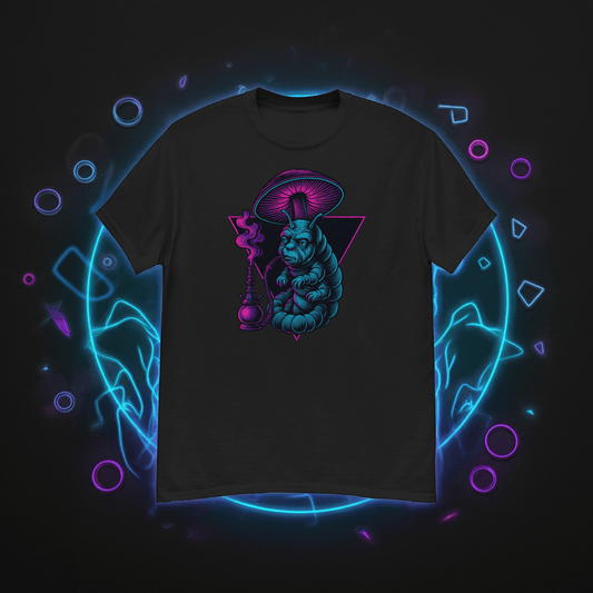 Caterpillar Neon T-Shirt – Retro Wonderland Vaporwave Tee